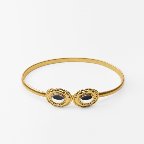 Zara limited edition metallic golden belt main image 4